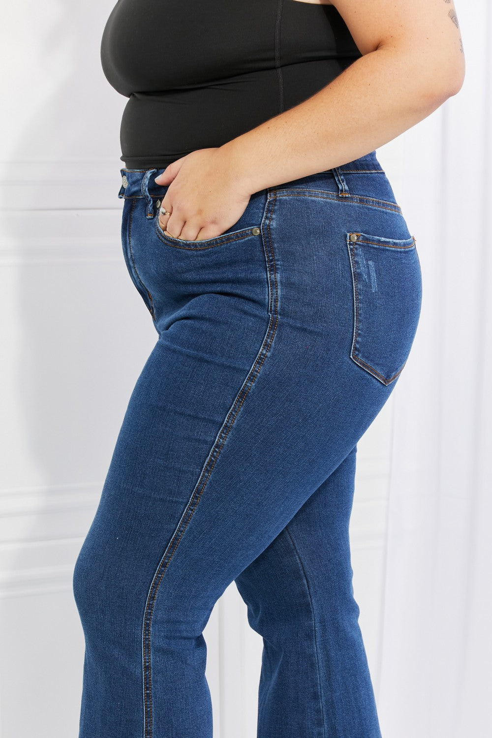 Judy Blue Ava Cool Denim Tummy Control Flare