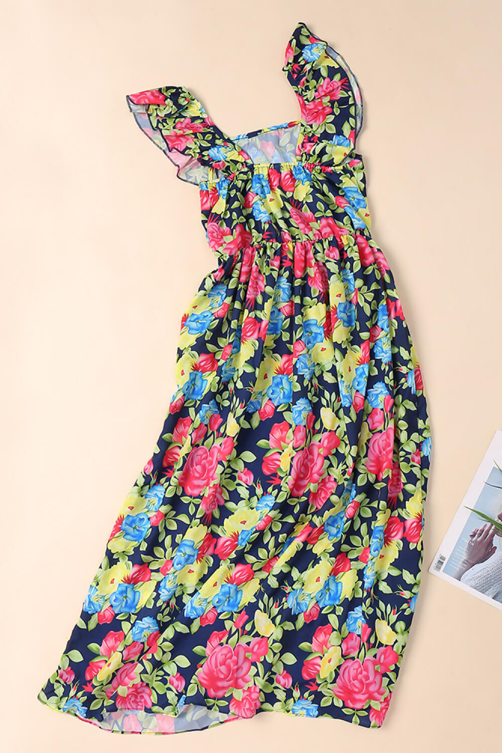 Women Floral Ruffled Dress